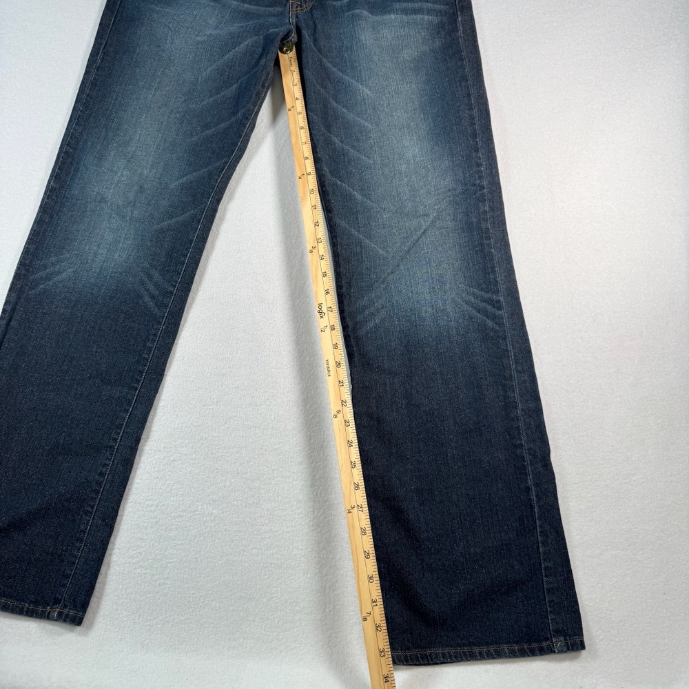Lucky Brand Jeans Mens 34 Vintage Straight Mid Rise Dark Wash - Picture 8 of 13
